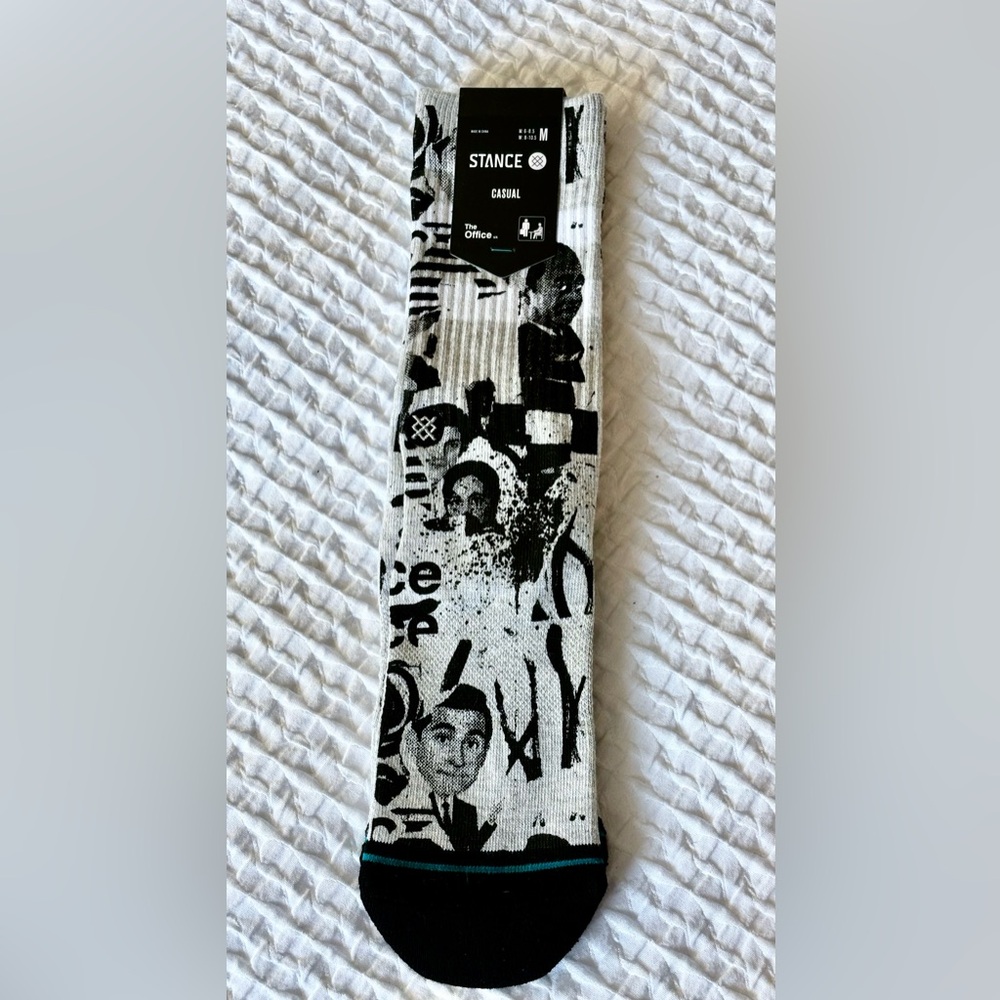 Stance The Office "THE OFFICE SUPPLIES" Men's Crew Socks Med 6-8.5 NWT